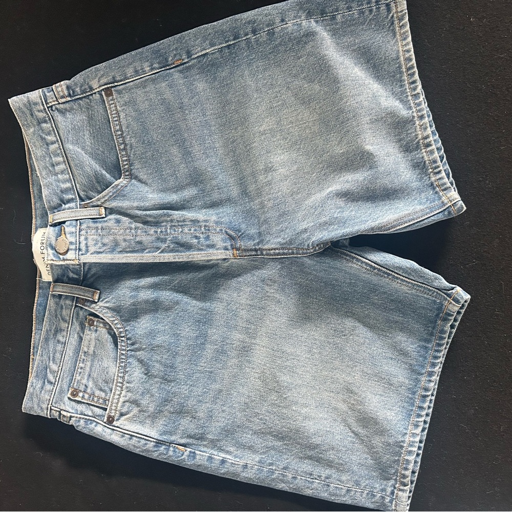 Light Blue Denim Forum Joni Loose Long Shorts